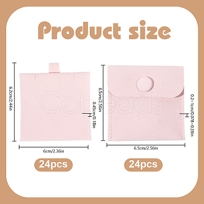 24Pcs Square Velvet Jewelry Storage Bags CDIS-NB0001-47B-1