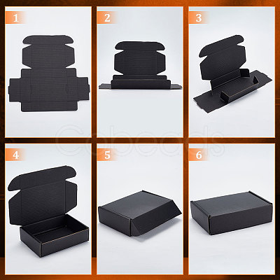 Foldable Cardboard Mailer Boxes CON-WH0098-07-1