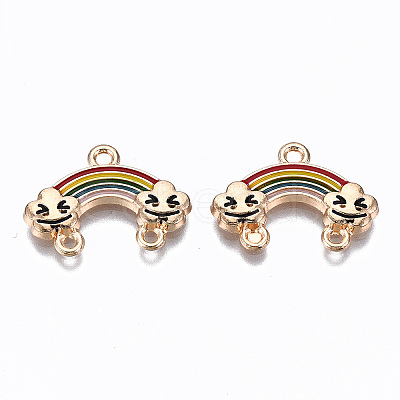 Alloy Enamel Chandelier Component Links ENAM-S127-006-RS-1