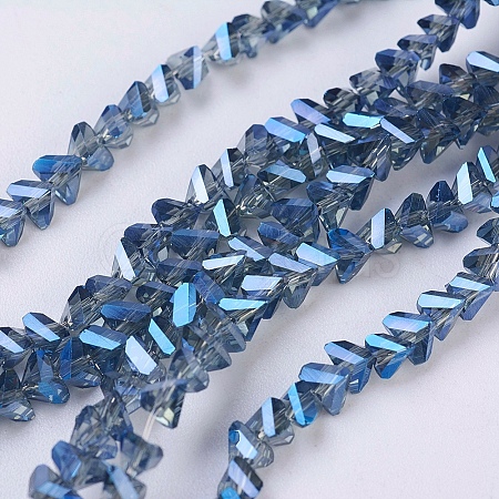 Electroplate Glass Beads Strands EGLA-J145-4mm-FR04-1