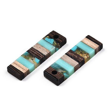 Translucent Resin & Walnut Wood Pendants RESI-TAC0017-47-A02-1