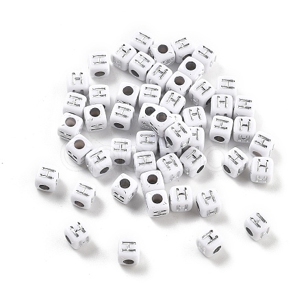 Opaque Acrylic Beads OACR-D282-06H-1