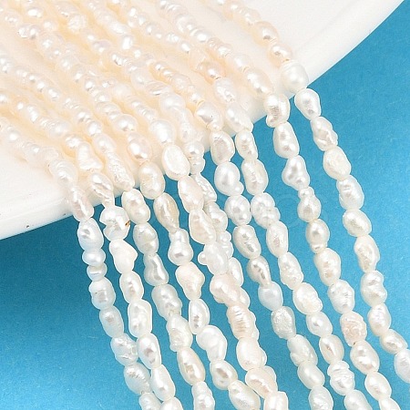 Natural Cultured Freshwater Pearl Beads Strands PEAR-D003-01D-01-1