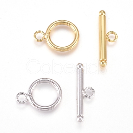 Brass Toggle Clasps KK-L189-23-1