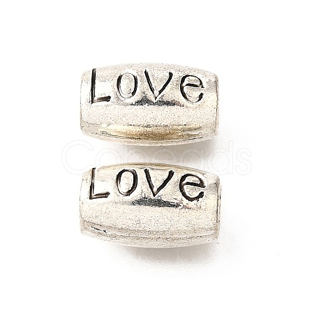 Tibetan Style Alloy European Beads TIBE-L008-27AS-1