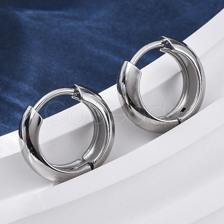 316 Surgical Stainless Steel Creoles Hoop Earrings for Women EJEW-G429-01A-P-1