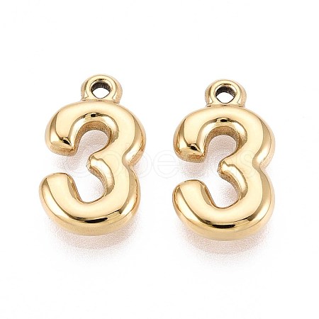Ion Plating(IP) 304 Stainless Steel Pendants STAS-N109-261D-G-1