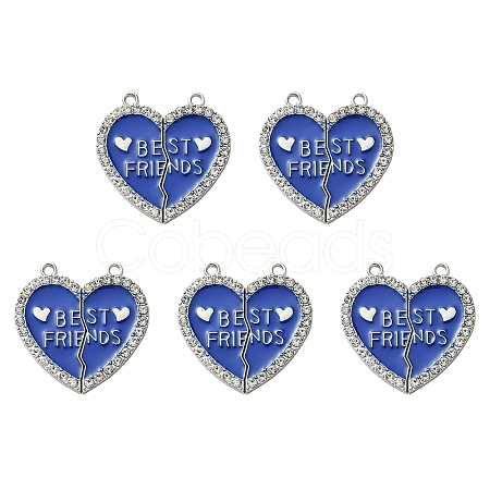 Alloy Enamel Split Pendant ENAM-YW0003-81H-1