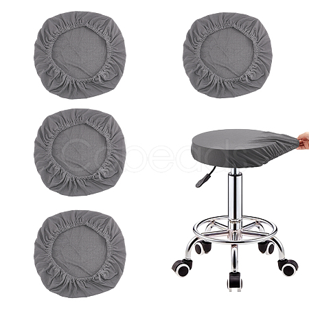 Fiber Stretch Round Bar Stool Covers AJEW-WH0307-33B-1