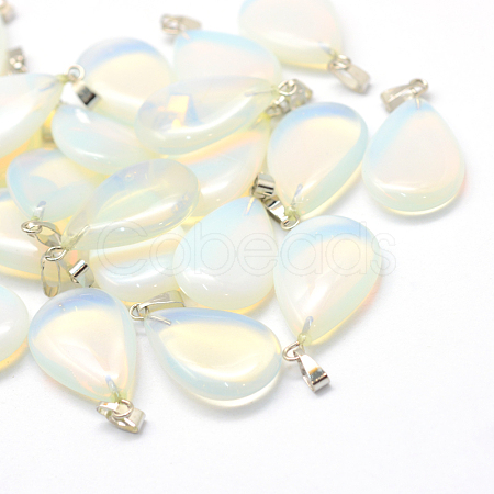 Teardrop Opalite Pendants G-Q368-21-1
