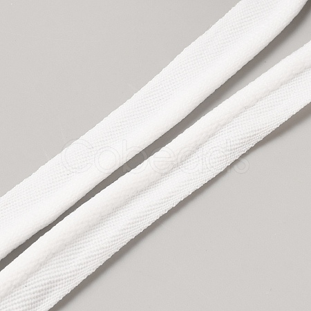 Flat Polyester Elastic Lip Trim Cord EW-WH0014-06B-1