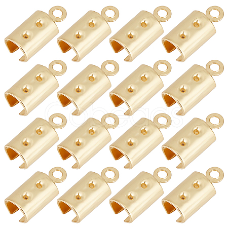 180Pcs 304 Stainless Steel Folding Crimp Ends STAS-SC0005-40B-1