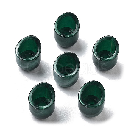 Two Tone Acrylic Beads OACR-S042-06G-1