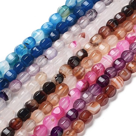 Natural Agate Beads Strands G-G172-02-1