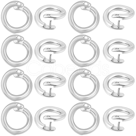 Brass Snap Clasps KK-BBC0021-49S-1