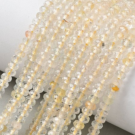 Natural Gold Rutilated Quartz Beads Strands G-L651-B01-4x2mm-1