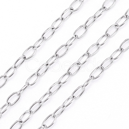 Tarnish Resistant 304 Stainless Steel Cable Chains CHS-L024-013B-1
