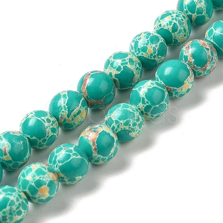 Synthetic Imperial Jasper Dyed Beads Strands G-P507-01A-01-1