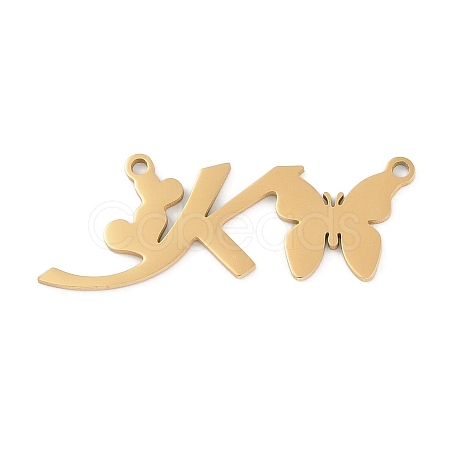 304 Stainless Steel Pendants STAS-L279-002G-K-1