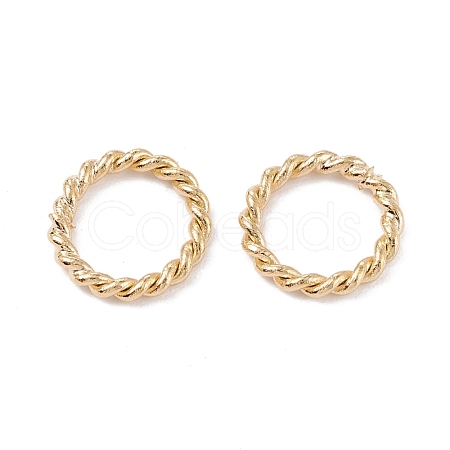 Brass Soldered Closed Jump Rings KK-K253-15B-02G-1