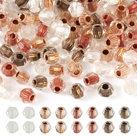 2Bags 200Pcs Transparent Glass Beads GLAA-TA0003-44F-1