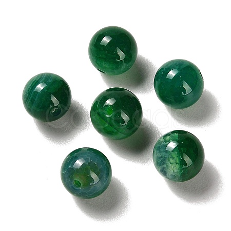 Natural Green Dragon Veins Agate Beads G-K349-02A-1