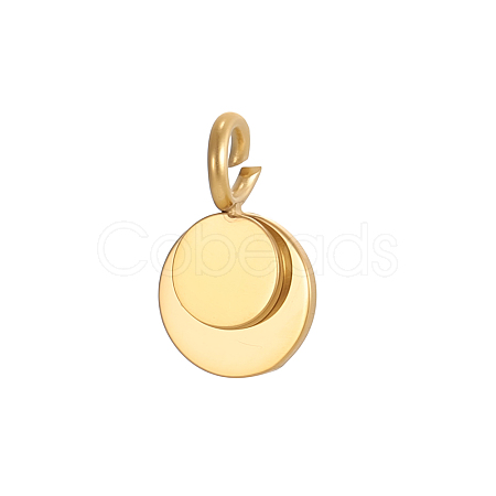 304 Stainless Steel Pendants STAS-OY016-38G-1