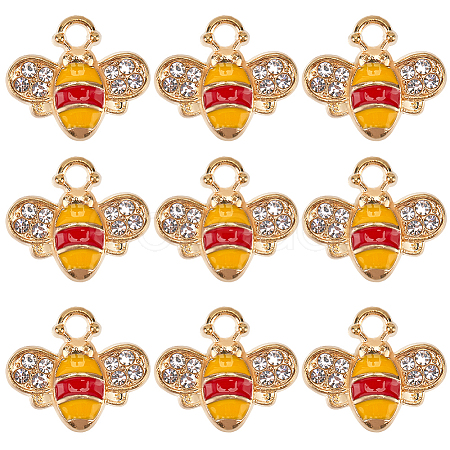 40Pcs Alloy Enamel Charms ENAM-SC0005-55-1