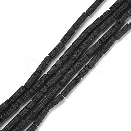 Natural Lava Rock Beads Strands G-M401-C01-1