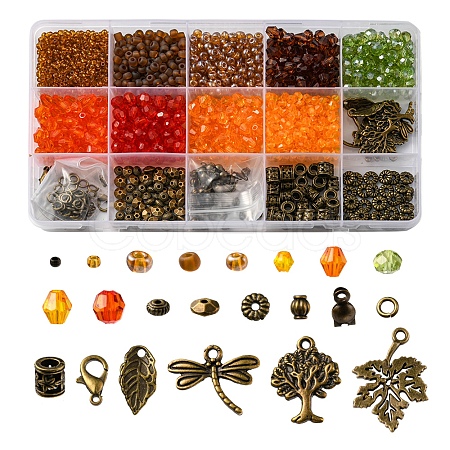 DIY Thanksgiving Day Jewelry Making Finding Kit DIY-FS0004-53-1