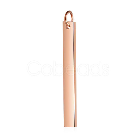 Ion Plating(IP) 304 Stainless Steel Pendants STAS-I311-14D-RG-1