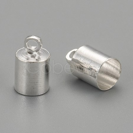 Brass Cord Ends KK-EC041-S-NF-1