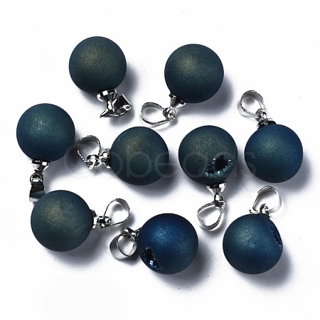 Natural Agate Charms G-Q998-036A-1