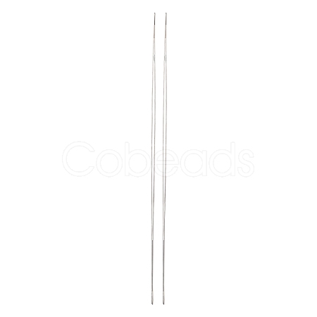 Iron Big Eye Beading Needles TOOL-R095-02-1