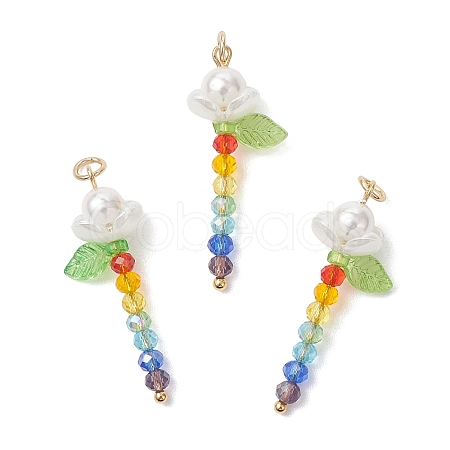 Glass Pendants PALLOY-JF04748-1