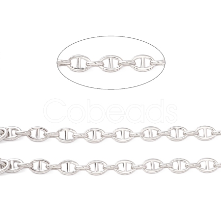 Non-Tarnish 304 Stainless Steel Oval Link Chains CHS-F017-05B-P-1