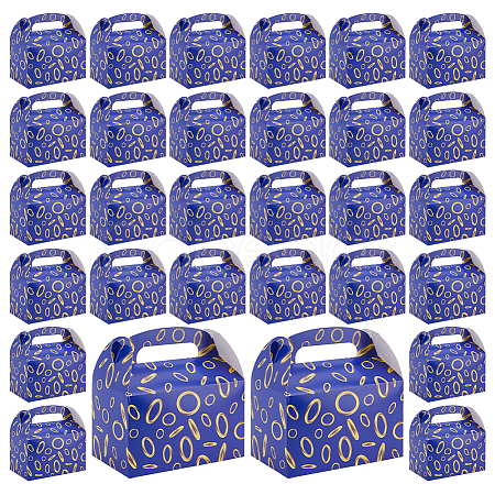 12Pcs Ring Printed Cardboard Paper Packing Boxes with Die Cut Hole Handles CON-WH0085-187-1