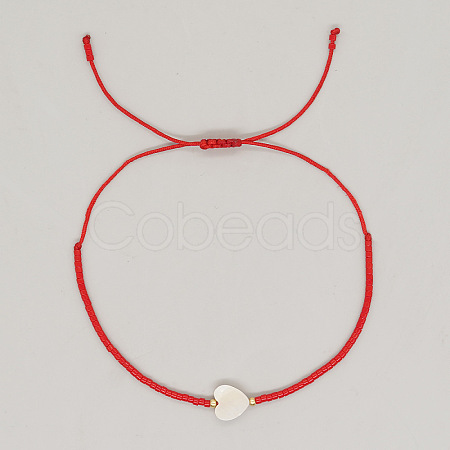 Bohemian Style Glass Seed Beads Braided Bracelets KP8572-2-1