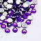 Imitation Taiwan Acrylic Rhinestone Cabochons, Faceted, Half Round, Blue Violet, 5x2mm, about 10000pcs/bag