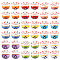 Olycraft 36Pcs 9 Colors Handmade Porcelain Beads, Famille Rose Porcelain, for DIY Accessories, Fortune Cat, Mixed Color, 13x14x11mm, Hole: 2mm, 4pcs/color