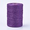 Jute Cord, Jute String, Jute Twine, for Jewelry Making, Purple, 2mm, about 200m/bundle