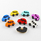 Acrylic Shank Buttons, 1-Hole, Dyed, Car, Mixed Color, 16x25x8mm, Hole: 3mm