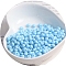 Macaron Baking Paint Glass Seed Beads, Fringe Teardrop Beads, Light Sky Blue, 5mm