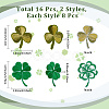 16pcs 2 styles Embroider Thread Iron on/Sew On Patches DIY-CY0001-27-2