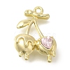 Alloy Rhinestone Pandants ENAM-B025-03G-01-1