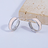 C-shaped Brass Stud Earrings WV3521-2