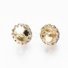 Brass Micro Pave Clear Cubic Zirconia Peg Bails Charms X-KK-N231-225-NF-2