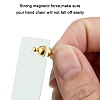 Brass Magnetic Clasps with Loops X-KK-D331-G-NF-5
