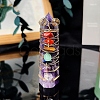 Wire Wrapped Tower Natural Amethyst Healing Stone Wands PW-WG61976-04-1