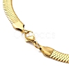 Ion Plating(IP) 304 Stainless Steel Herringbone Chain Necklace for Men Women NJEW-E076-04E-G-3